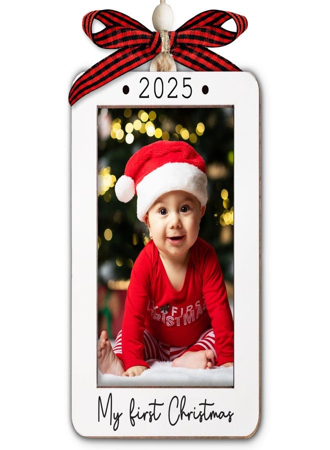 زينة عيد الميلاد الأولى للطفل من ميكاينوس 2025 - زينة إطار صور صغير لشجرة عيد الميلاد - زينة عيد الميلاد الأولى - زينة إطار الصور - هدايا عيد الميلاد الأولى للطفل 2025 - Image 1